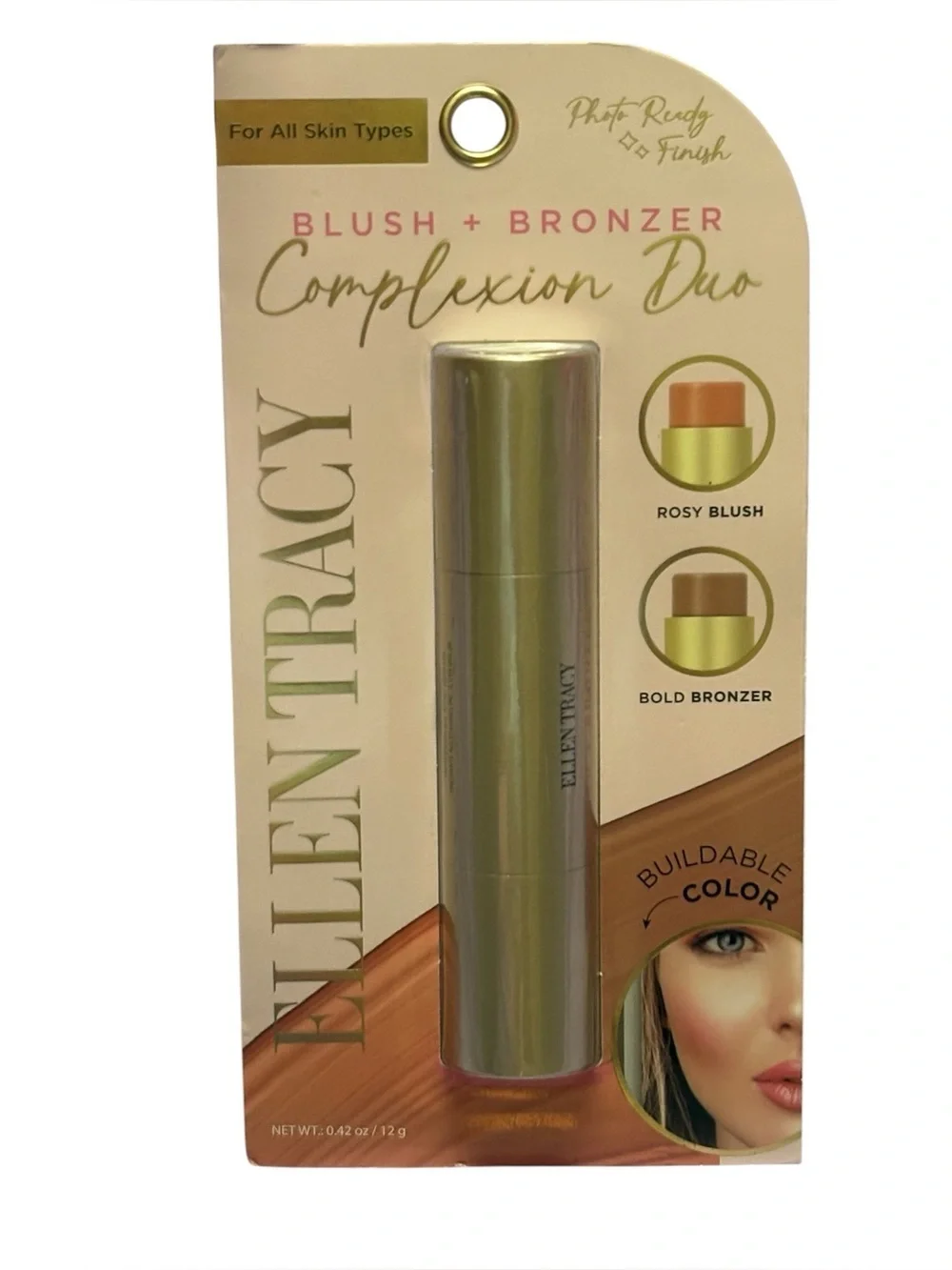 Ellen Tracy Dual-Ended Complexion Stick — Blush + Bronzer